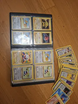 Pokemon TCG Lot 150 Cards Plus Collector Book All Base Set - Image 3
