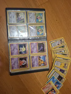 Pokemon TCG Lot 150 Cards Plus Collector Book All Base Set - Image 5