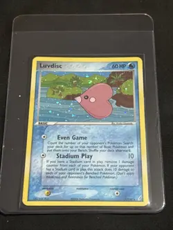 Luvdisc - 7/100 - Pokemon Crystal Guardians Holo Card - Image 1
