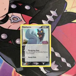 Pokemon Poochyena Holon Phantoms Reverse Holo Common Card 80/110 Stamped - Image 1