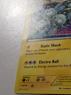 Magneton 53/162 PL - B2G1F - XY Breakthrough Pokemon Card - Tomokazu Komiya Art - Image 3