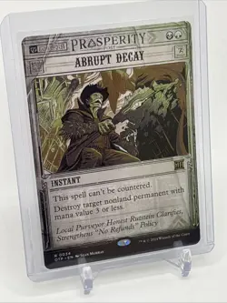 MTG - Abrupt Decay - Outlaws of Thunder Junction: Breaking News - Regular - NM+ - Image 5