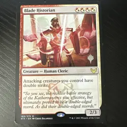 Magic: The Gathering Strixhaven School of Mages Blade Historian #165/275 DAMAGED - Image 1