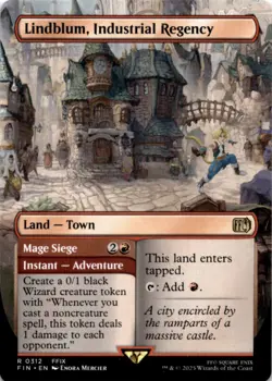 MTG Lindblum, Industrial Regency (Borderless) Normal NM FINAL FANTASY Magic 312 - Image 1