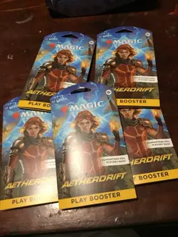Magic: The Gathering Aetherdrift Play Booster - lot of 5 Packs Sealed - Image 1