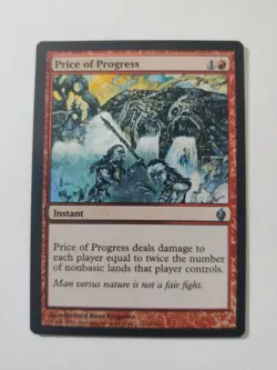 MTG - Price of Progress - FOIL - Premium Deck Series: Fire and Lightning - NM - Image 1