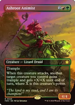 Ashroot Animist (Borderless) Foundations Foil MTG Magic The Gathering - Image 1