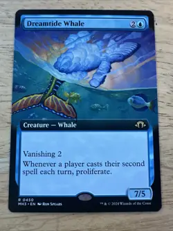 Dreamtide Whale (Extended Art) 0450 MTG Modern Horizons 3 Rare NP - Image 1