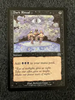 Magic The Gathering MTG - Dark Ritual - Mercadian Masques - Image 1