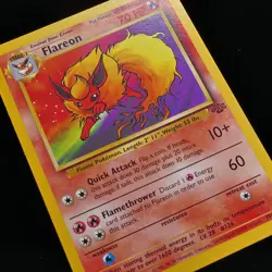 Pokemon TCG - Flareon 19/64 Jungle Rare WOTC 1999 - EXC/NM - Image 1