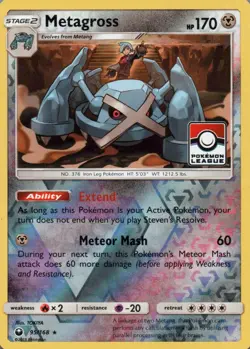 Metagross 95/168 League Sun and Moon Promos Holo Stamped Pokemon - Image 1