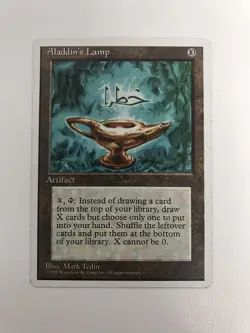 Aladdin's Lamp MTG Magic the Gathering Card LP Lightly Played 4ED - Image 1
