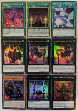 YuGiOh 9 Card Numeron Set/Lot - Image 1