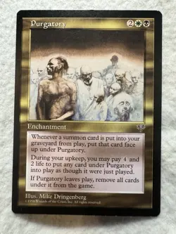 MTG - Purgatory - Mirage - LP - Free Shipping! - Image 1