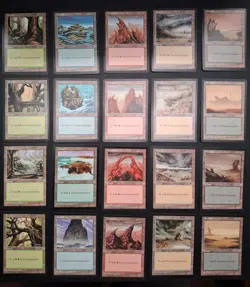 Tempest, Ice Age, Mirage - Basic Land Sets (x2) English MtG Magic - Image 1