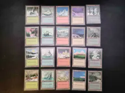 Tempest, Ice Age, Mirage - Basic Land Sets (x2) English MtG Magic - Image 2