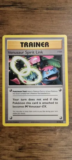 Venusaur Spirit Link - Pokemon TCG - LP - Uncommon - Evolutions - Free UK P&P - Image 1