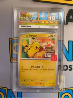 Mcdonald's Pikachu 020/M-P ACE 10 Promo Japanese Pokemon Card BURGERCHU - Image 1