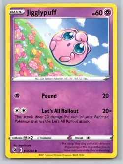 Jigglypuff #110/264 SWSH08: Fusion Strike Common - Pokemon Cards E13 - Image 1