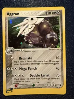 Pokemon TCG Aggron Holo Rare Card 1/109 Ruby and Sapphire - Image 1
