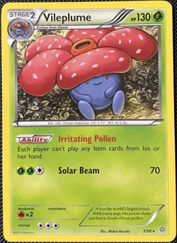 Vileplume 3/98 XY - Ancient Origins Regular - Pokemon Card - Image 1