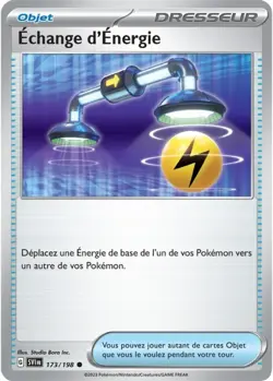 Carte ECHANGE D'ENERGIE 173/198 Pokemon Ecarlate et Violet EV01 Neuve FR - Image 1