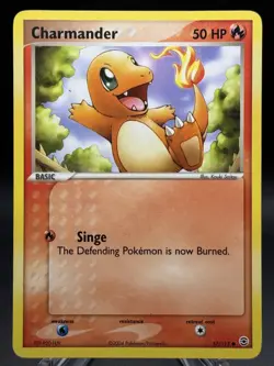 🔥 Pokemon TCG - Charmander 57/112 - FireRed & LeafGreen (2004) - Non-Holo - MP - Image 1