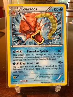 2016 Pokemon Gyarados XY109 Black Star Promo Cosmos Holo LP - Image 1
