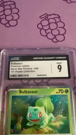 Bulbasaur #046 2023 Black Star Promos Pokemon 151 Poster Collection Mint 9 - Image 3