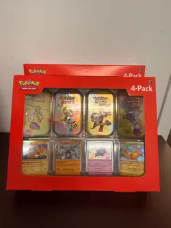 (2) Two Brand New Pokemon Scarlet and Violet 151 Mini Tins 4 Packs Free ship US - Image 2