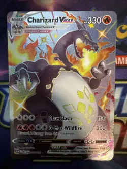 Pokemon TCG Charizard VMAX Shining Fates SV107/SV122 Holo Shiny Holo Rare - Image 1
