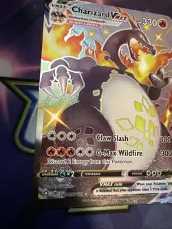 Pokemon TCG Charizard VMAX Shining Fates SV107/SV122 Holo Shiny Holo Rare - Image 4