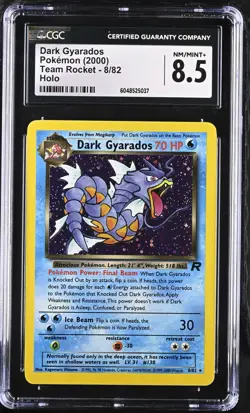 Pokemon Team Rocket DARK GYARADOS Holo CGC 8.5 (5037) Graded Power - Image 1