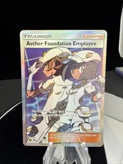Aether Foundation Employee - Hidden Fates - SV81/SV94 - Pokemon TCG - NM - Holo - Image 1