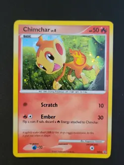Pokemon Diamond And Pearl Promo Holo Rare Chimchar MP - Image 1