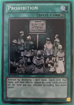 YuGiOh Prohibition Secret Rare 1st Edition LCYW-EN267 - Image 1