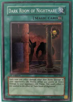 YuGiOh Dark Room of Nightmare Super Rare 1st Edition PGD-082 - Image 1