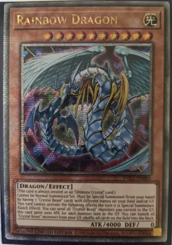 YuGiOh Rainbow Dragon Quarter Century Secret Rare TN23-EN004 - Image 1