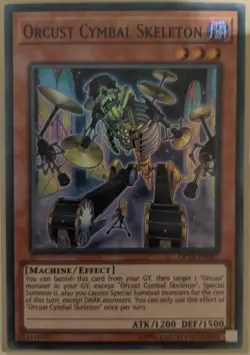 YuGiOh Orcust Cymbal Skeleton Super Rare OP12-EN007 - Image 1