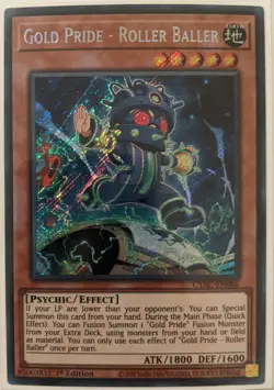 YuGiOh Gold Pride - Roller Baller Secret Rare 1st Edition CYAC-EN086 - Image 1