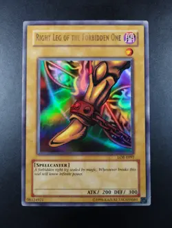 YUGIOH 2002 | RIGHT LEG OF THE FORBIDDEN ONE | LOB-E097 (LOB-120) | OLD PRINT - Image 1