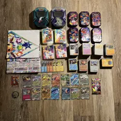 Large Pokemon TCG Card Lot, Exs, Holos, Bulk, Tins, Promos, & More! Fast Ship! - Image 1