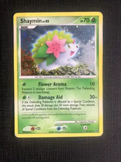Shaymin 14/127 Platinum Rare Holo Pokemon Card MP/P - Image 1