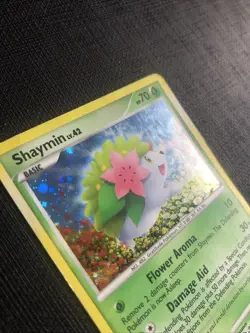 Shaymin 14/127 Platinum Rare Holo Pokemon Card MP/P - Image 5