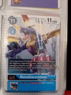 BT5-031 MetalGarurumon Rare Mint Digimon Card - Image 1