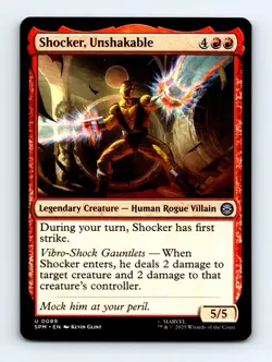 #89 2025 Marvel's Spider-Man _ Shocker, Unshakable Uncommon - Image 1