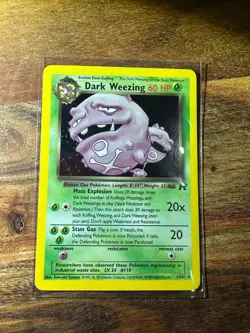 Dark Weezing 14/82 Team Rocket Unlimited Holo Rare WOTC Pokemon TCG NM - Image 1