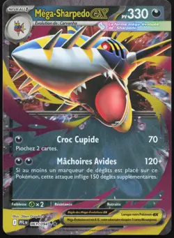 Carte Pokemon Mega-Sharpedo-ex 061/094 Flammes Fantasmagoriques Francais - Image 1