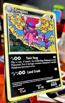 2010 Pokemon Drapion 4/102 Holo Rare HGSS Triumphant NM/LP 🔥 Heart Gold Soul S - Image 2