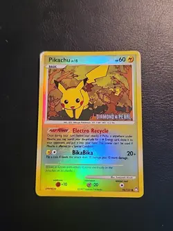 Pikachu - 94/123 - Dmg/HP - Reverse Holo - BK Promo Pokemon Burger King 2007 - Image 1